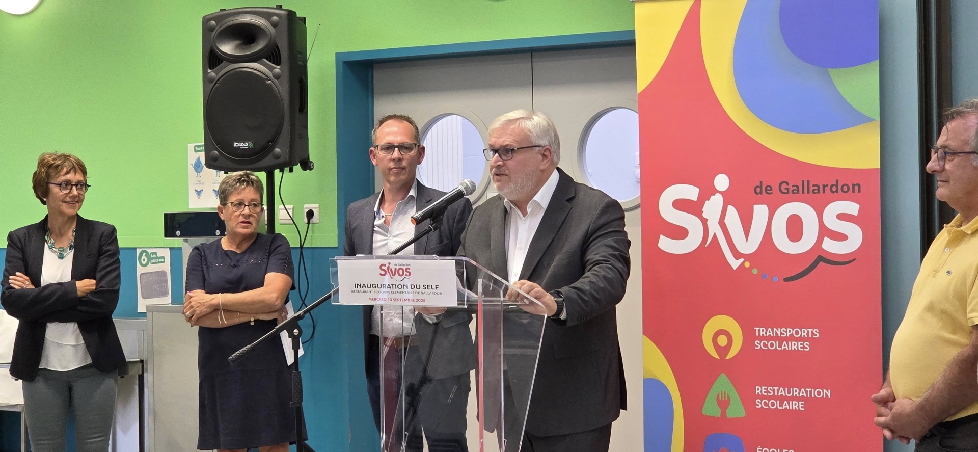 Inauguration du self à la restauration scolaire de l'école élémentaire de Gallardon
