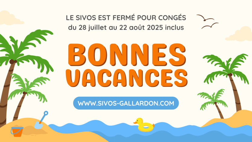 Fermeture pour congés