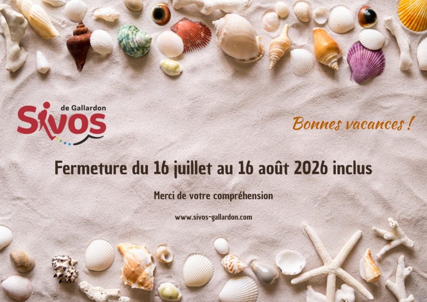 Fermeture pour congés